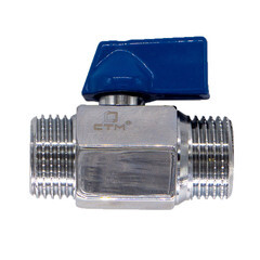 Кран шаровой латунный СТМ 1/2 НР(ш) х 1/2 НР(ш) проходной мини со сменной ручкой прямой (CWMMM012) - фото 5