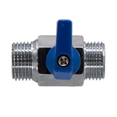 Кран шаровой латунный СТМ 1/2 НР(ш) х 1/2 НР(ш) проходной мини со сменной ручкой прямой (CWMMM012) - фото 6