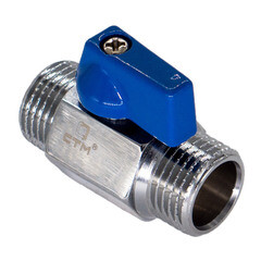 Кран шаровой латунный СТМ 1/2 НР(ш) х 1/2 НР(ш) проходной мини со сменной ручкой прямой (CWMMM012) - фото 4