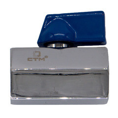 Кран шаровой латунный СТМ 1/2 ВР(г) х 1/2 ВР(г) проходной мини со сменной ручкой прямой (CWMFF012) - фото 6