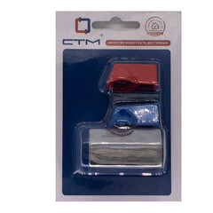 Кран шаровой латунный СТМ 1/2 ВР(г) х 1/2 ВР(г) проходной мини со сменной ручкой прямой (CWMFF012) - фото 3