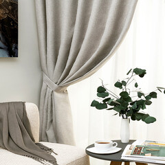 Штора рогожка лен 180х260 см Legrand Левис (58126160) - фото 1