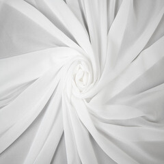 Тюль шифон белый 500х260 см Legrand Корсика с утяжелителем (58131401) - фото 5