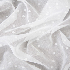 Тюль искусственный лен белый 300х260 см Legrand Спот с утяжелителем (58131405) - фото 5