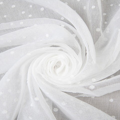 Тюль искусственный лен белый 300х260 см Legrand Спот с утяжелителем (58131405) - фото 4