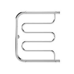 Полотенцесушитель водяной Indigo 600х400 мм фокстрот с боковым подключением 600 мм с полкой хром - фото 7