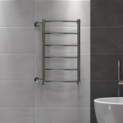 Полотенцесушитель водяной Indigo Arc 700х300 мм лесенка с боковым подключением 600 мм хром - фото 3