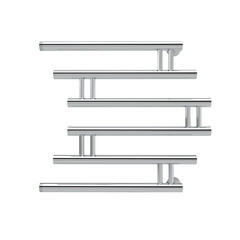 Полотенцесушитель водяной Indigo Zip 600х600 мм фокстрот с боковым подключением 600 мм хром - фото 8