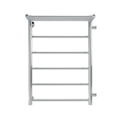 Полотенцесушитель водяной Indigo Line 700х400 мм лесенка с боковым подключением 600 мм справа с полкой хром - фото 4