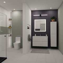 Плитка облицовочная Lavelly Monocromo Green 600x300x9 мм (10 шт.=1,8 кв.м) - фото 5