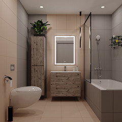 Плитка облицовочная Lavelly Monocromo Beige 600x300x9 мм (10 шт.=1,8 кв.м) - фото 10