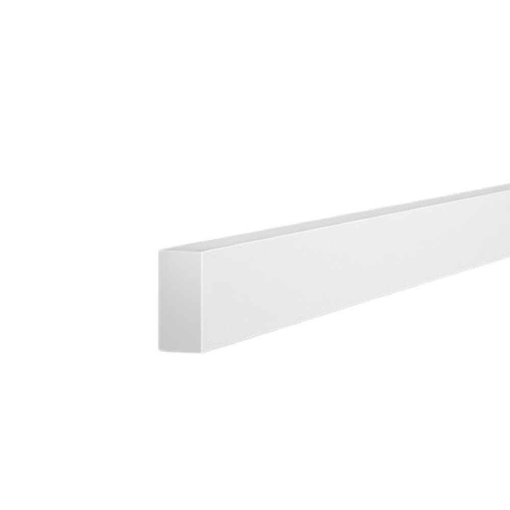 Изображение товара Декоративная рейка из экополимера Cosca Decor RX005 белая для стен и интерьера