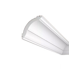 Плинтус потолочный из экополимера ударопрочный 69х71х2000 мм Cosca Decor KX - фото 1