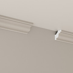 Плинтус потолочный из экополимера ударопрочный 33х30х2000 мм Cosca Decor KX - фото 3