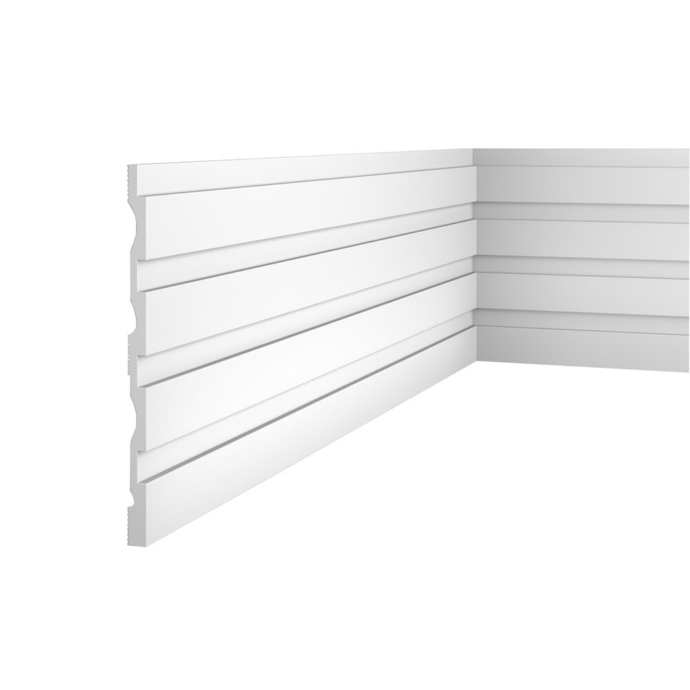 Изображение товара Панель декоративная из экополимера Cosca Decor RP001 белая 156x2800 мм влагостойкая