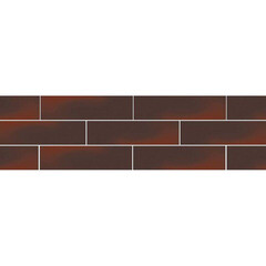 Изображение товара Клинкерная плитка для фасада Paradyz Elewacja Cloud gladka (46 шт.= 0,74 кв.м) коричневая 245х66х7 мм