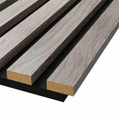 Панель акустическая 298х2750х19 мм Cosca Decor дуб старинный светло-серый 1,64 кв.м (2 шт.) - фото 4