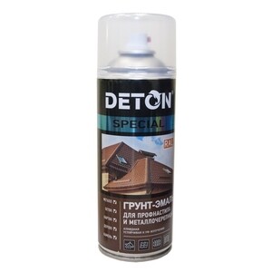 Грунт-эмаль аэрозольная Deton Special для профнастила серая RAL 7040 ...