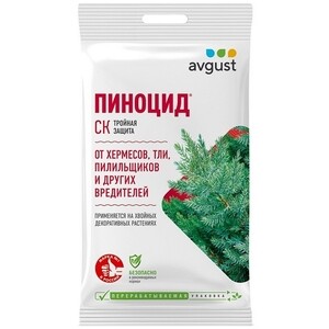 Средство для защиты хвойных растений от вредителей Avgust Пиноцид 2 мл ...