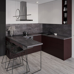 Столешница цемент темный 0632/S 2400х600х40 мм ДСП Slotex - фото 3