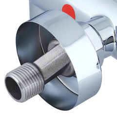 Смеситель для душа без излива Damixa Scandinavian Pure хром без лейки термостатический (366000000) - фото 6