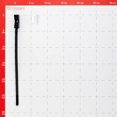 Ремешок для кабеля и труб Европартнер 32-63 мм атмосферостойкий черный (25 шт.) - фото 5