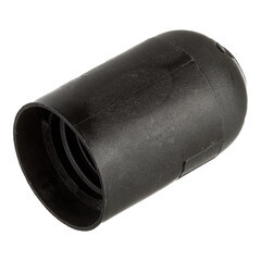 Патрон для лампы E27 Navigator NLH-PL-E27-BL термостойкий пластик 880 Вт IP20 подвесной черный (61349) - фото 1