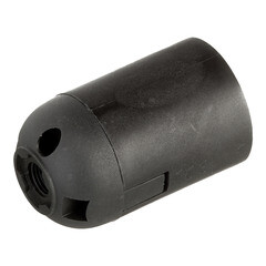 Патрон для лампы E27 Navigator NLH-PL-E27-BL термостойкий пластик 880 Вт IP20 подвесной черный (61349) - фото 2