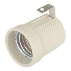 Патрон для лампы E27 Navigator NLH-CL-H-E27 керамический 880 Вт IP20 с держателем (71619) - фото 1