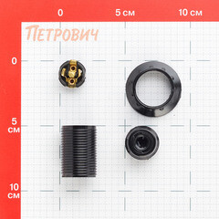 Патрон для лампы E14 UNIVersal карболитовый 500 Вт IP20 люстровый черный (5565181) - фото 2