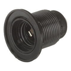 Патрон для лампы E27 UNIVersal M12 карболитовый 1000 Вт IP20 люстровый черный (5565242) - фото 1