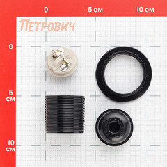 Патрон для лампы E27 UNIVersal M12 карболитовый 1000 Вт IP20 люстровый черный (5565242) - фото 2