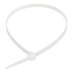 Стяжка кабельная Fortisflex НСС EasyFix 250х3,6 мм полиамидная белая (100 шт.) (84803) - фото 3