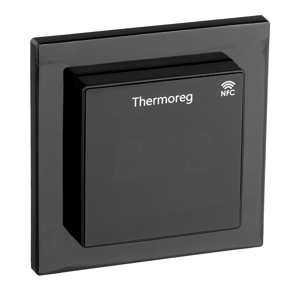 Изображение товара Электронный сенсорный терморегулятор для теплого пола Thermoreg TI-700 NFC черный