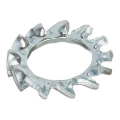 Шайба стопорная оцинкованная 6x11 мм DIN 6798 (12 шт.) - фото 1