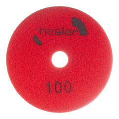 Круг алмазный шлифовальный по камню Hesler гибкий d100 мм P100 для мокрого шлифования (1 шт.) - фото 3