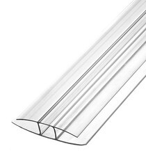 Профиль соединительный Н-образный для поликарбоната 10 мм 6 м - фото 1
