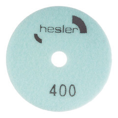 Круг алмазный шлифовальный по камню Hesler гибкий d100 мм P400 для мокрого шлифования (1 шт.) - фото 4