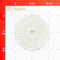 Круг алмазный шлифовальный по камню Hesler гибкий d100 мм P800 для мокрого шлифования (1 шт.) - фото 2