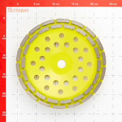 Чашка алмазная по бетону Diamond Industrial 230х22,23 мм двухрядная - фото 6