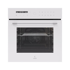 Духовой шкаф электрический встраиваемый Lex EDS 101 WH 595 мм белый