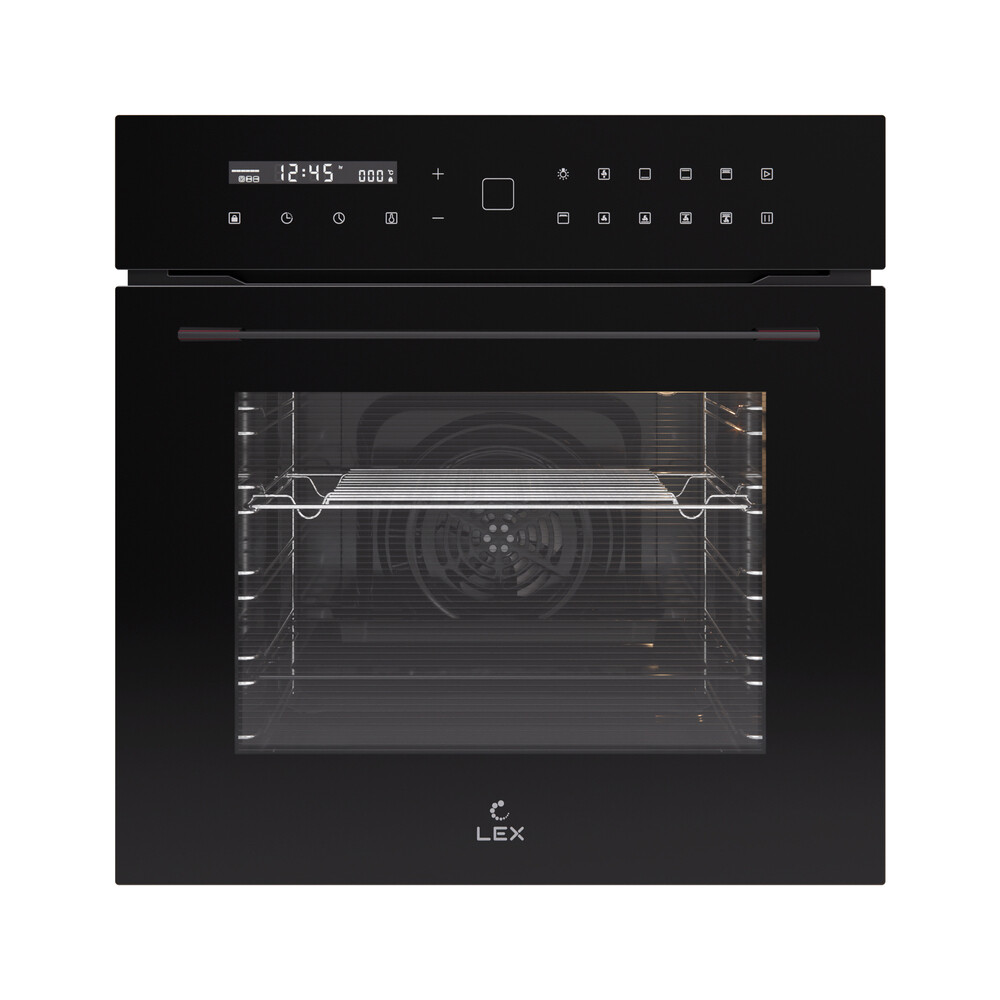 Изображение товара Духовой шкаф Lex EDS 101 BBL с сенсорным управлением и конвекцией Изображение товара Духовой шкаф Lex EDS 101 BBL с сенсорным управлением и конвекцией