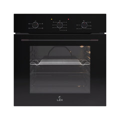 Духовой шкаф электрический встраиваемый Lex EDM 046 BBL 595 мм черный - фото 1
