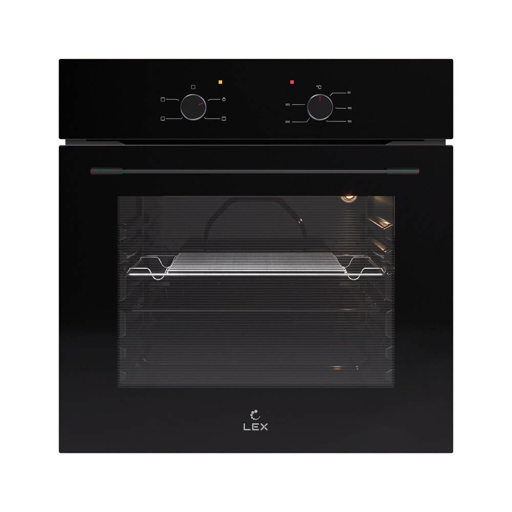 Изображение товара Духовой шкаф электрический встраиваемый Lex EDM 045 BBL 595 мм черный