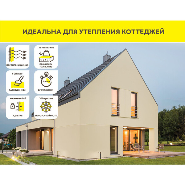 Штукатурно-клеевая смесь для теплоизоляции Ветонит Weber.Therm ...