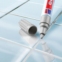 Маркер лаковый для плиточных швов Edding 8200 серебряный грифель 2-4 мм - фото 5