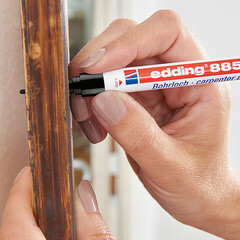 Маркер перманентный для труднодоступных мест Edding 8850 черный грифель 0,7-1 мм - фото 5