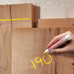 Маркер перманентный для грубой древесины Edding 950 белый грифель 3-10 мм - фото 2