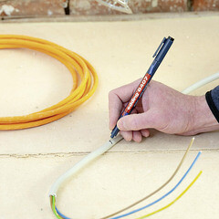 Маркер перманентный для кабеля и пвх Edding 8407 грифель 0,3 мм 4 цвета в наборе (4 шт.) - фото 5