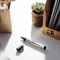 Маркер перманентный Edding EcoLine 22 черный грифель 1-5 мм - фото 3